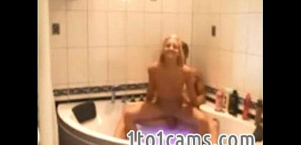  Hot blonde fucked in bath tub - 1to1cams.com